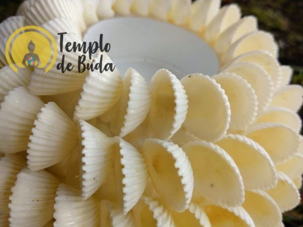 Porta Velas com Conchas