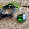 Andara Green Triangular Faceted Pendant - Image 3
