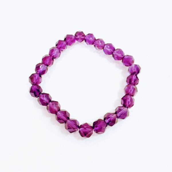 8mm facettiertes Amethyst-Armband