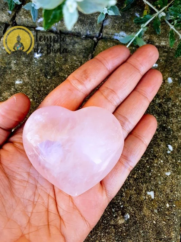 Coração Quartzo Rosa