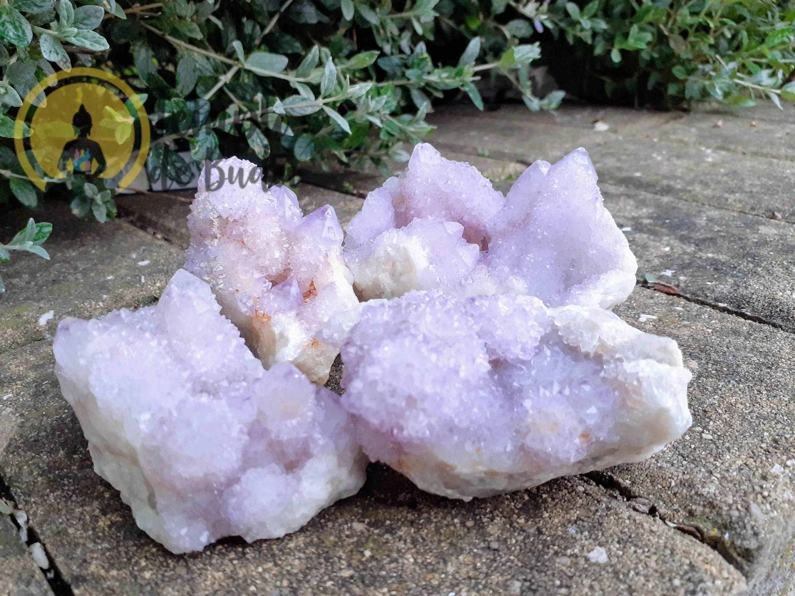 Amethyst Spirit Quartz Druse - Buddha Temple