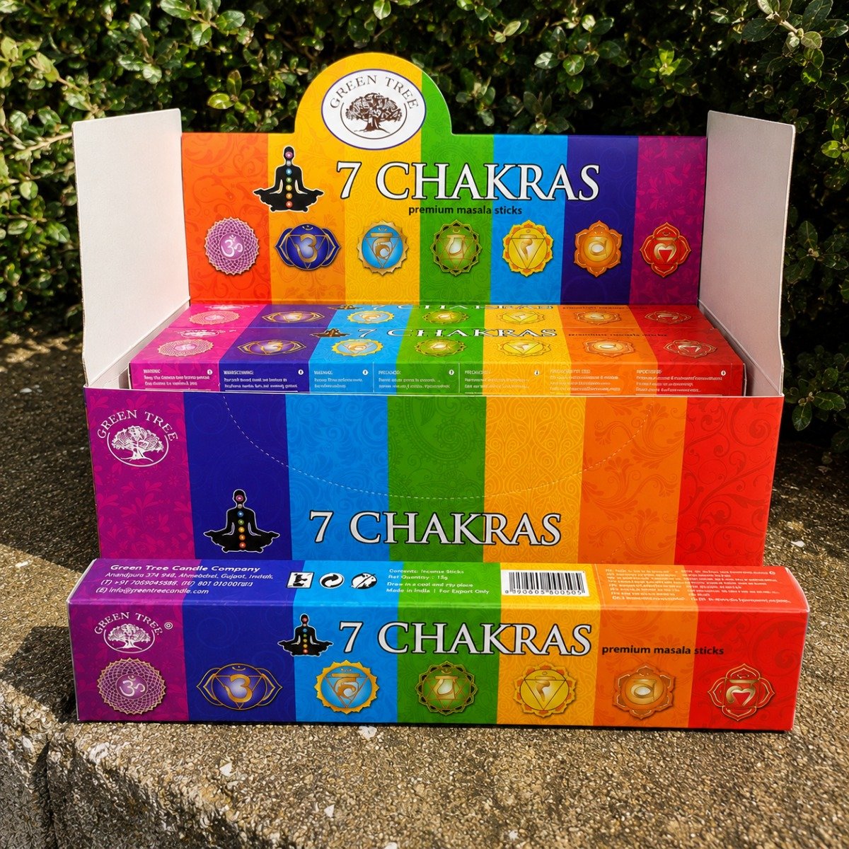 Incenso Green Tree 7 Chakras Caixa