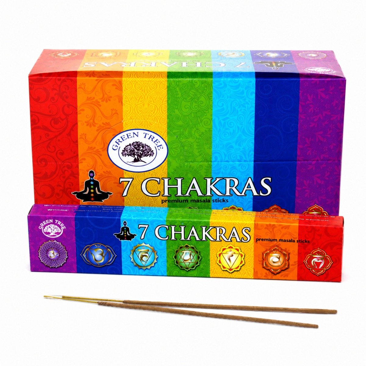 Incenso Green Tree 7 Chakras Caixa