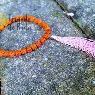 Pulseira Rudraksha Rosa