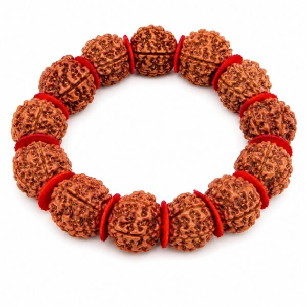 Pulseira Rudraksha Vermelho