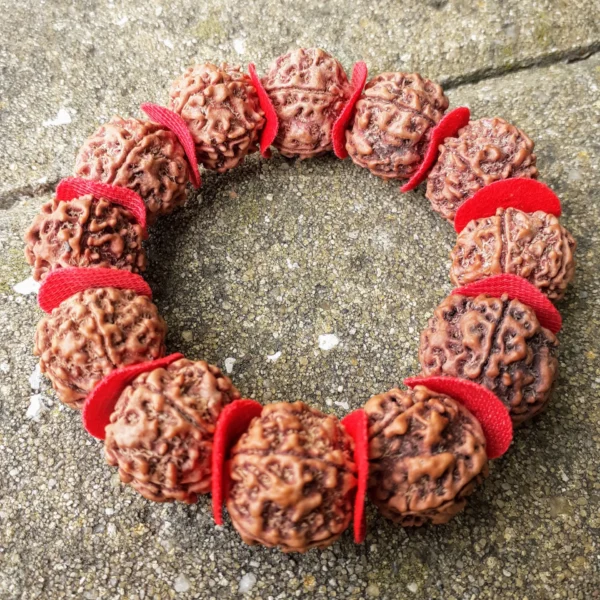 Pulseira Rudraksha Vermelho
