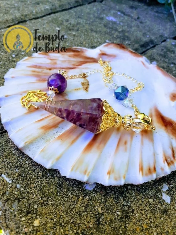 Pêndulo Orgonite Ametista Hexágono - Image 2