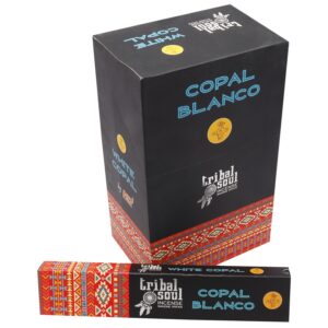 Incenso Indiano Tribal Soul Copal Branco caixa