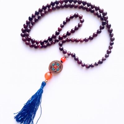 Japa Mala Granada e Cornalina