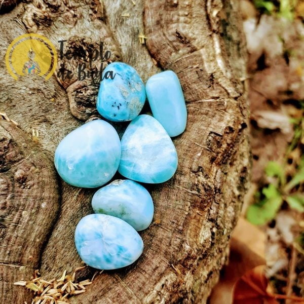 Larimar gerollt Extra 1-3 cm – Bild 4