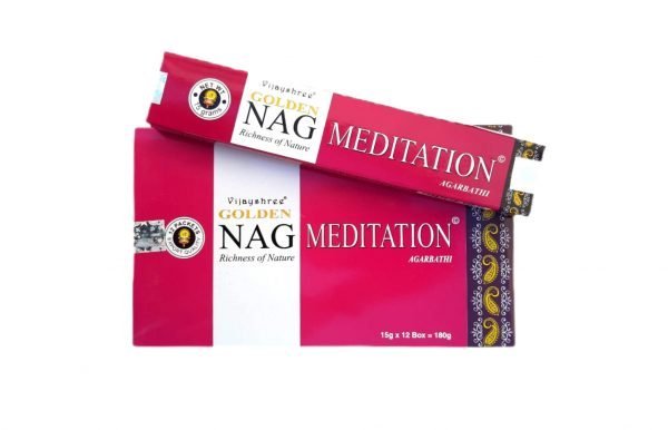 Boîte de méditation Golden Nag Encens indien
