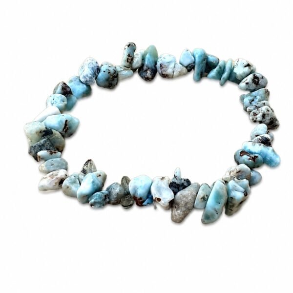 Pulseira de Larimar Chips
