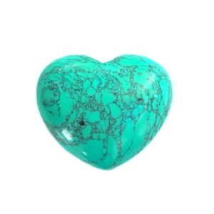 Cuore verde di Howlite 4,5 cm