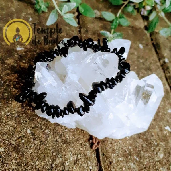 Black Tourmaline Chips Bracelet - Image 2