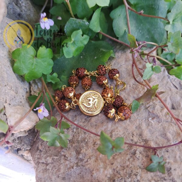 Bracelet Rudraksha OM Or – Image 3