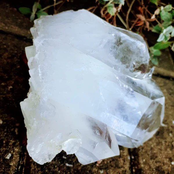 Ponta de Quartzo Cristal Tripla 744gr - immagine 3