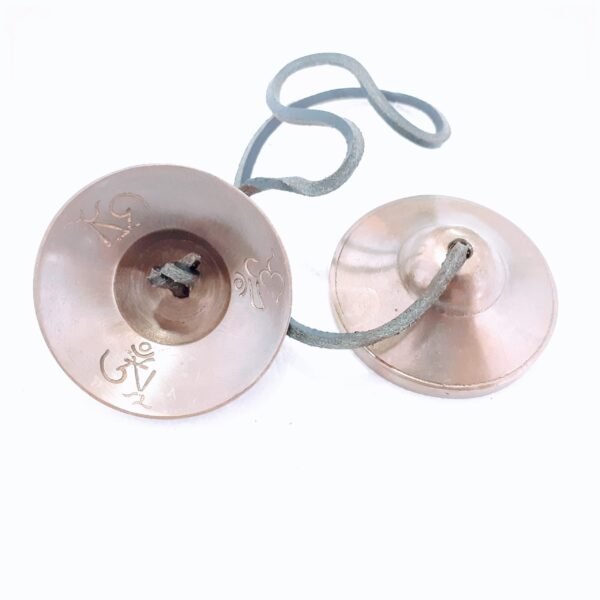 Piatti tibetani semplici Ting-Sha 6.5 ​​cm (ottone)