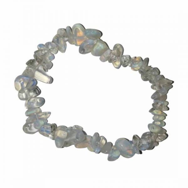 Bracciale di pietra di luna (opalina) Chips