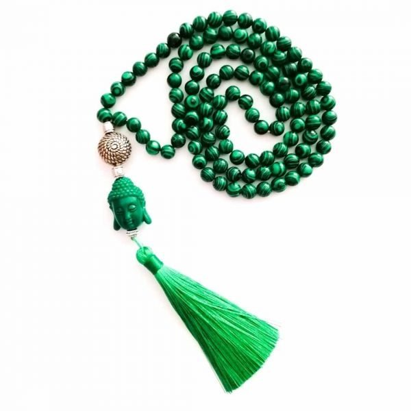Japa Malachite Bag Buddha Green