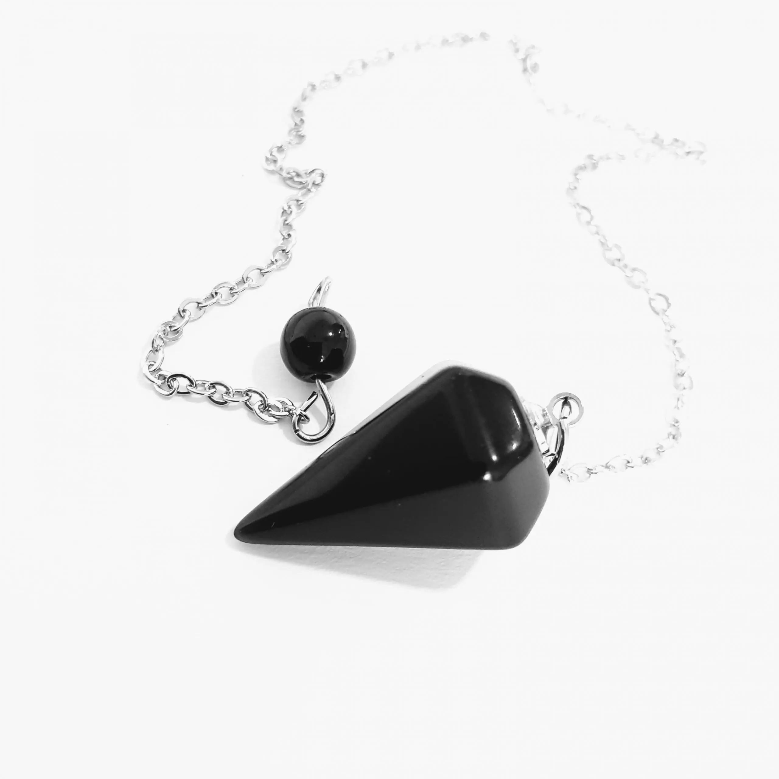 Sechseckige Pyramidenpendel aus Onyx