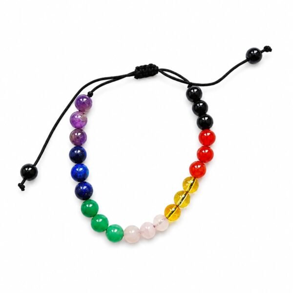Pulseira 7 Chakras com Cordão Regulável