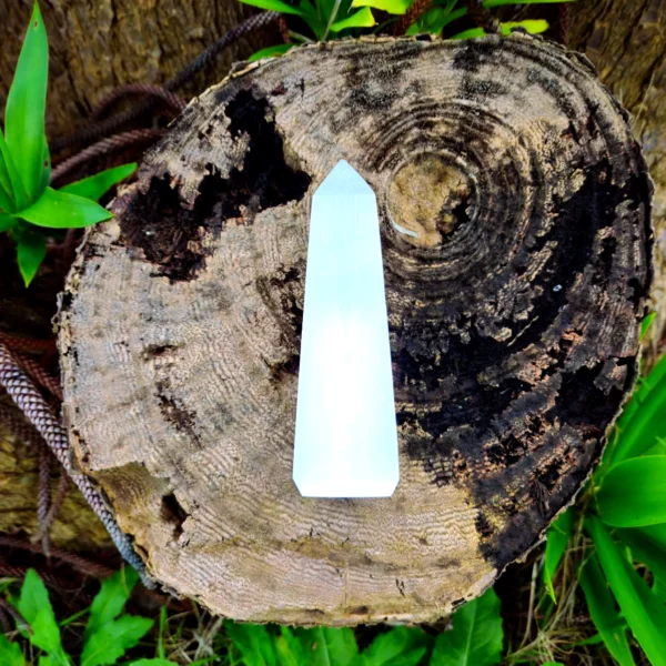Selenite Ponta Obelisco