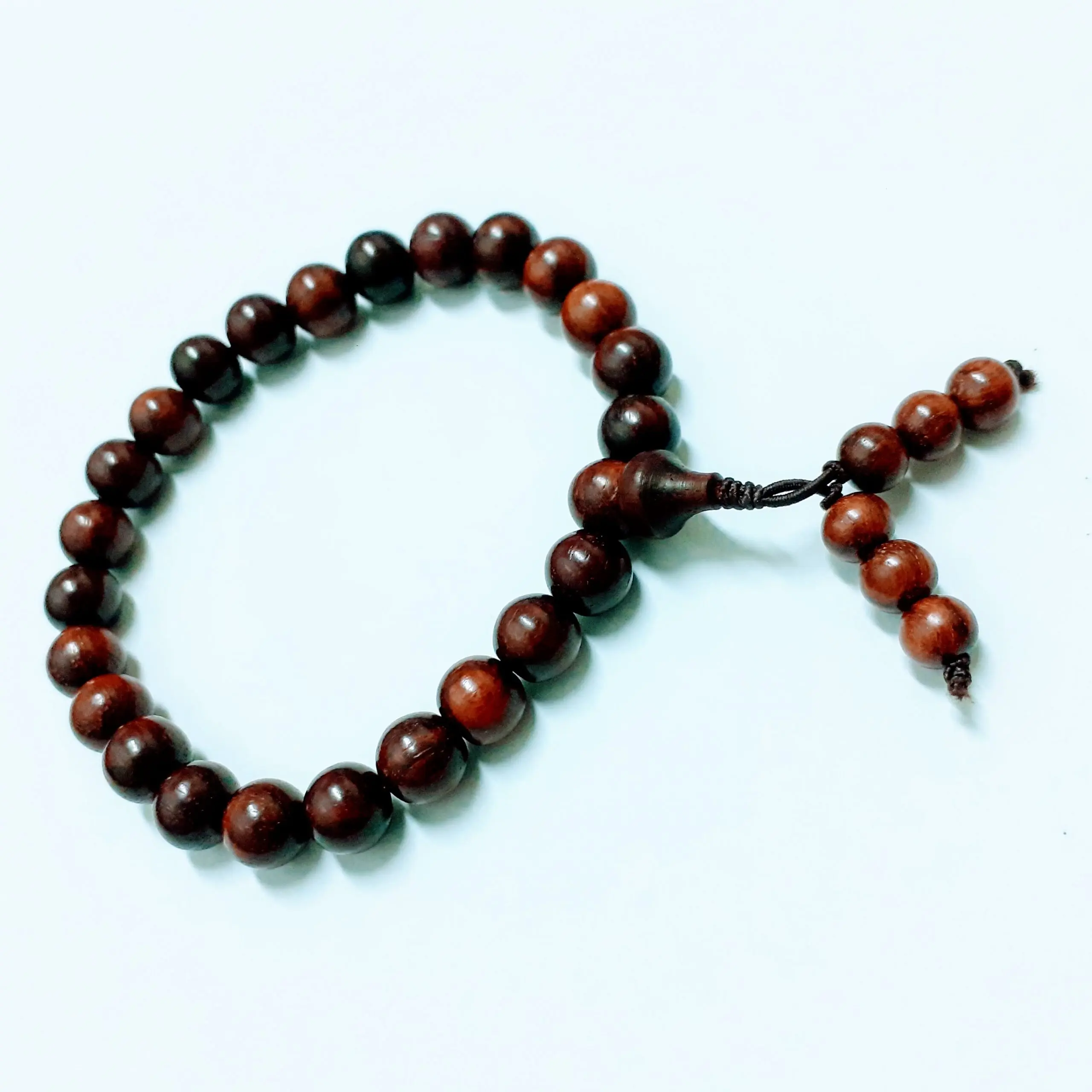 Pulsera de sándalo rojo de 8 mm