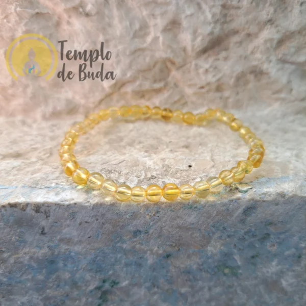 Pulseira de Citrino 4mm