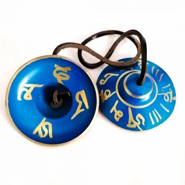 Ting-Sha Tibetan Cymbals Blue Throat Chakra