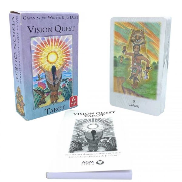 Tarot Vision Quest de Gayan Sylvie Winter y Jo Dosé en portugués