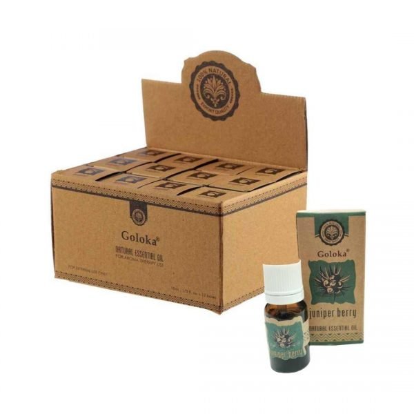 Aceite esencial de bayas de enebro 100% natural Caja Goloka