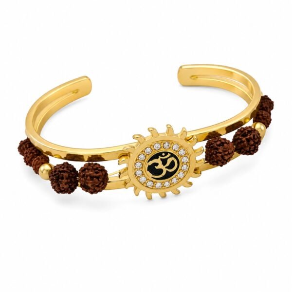 Pulseira de Rudraksha e OM