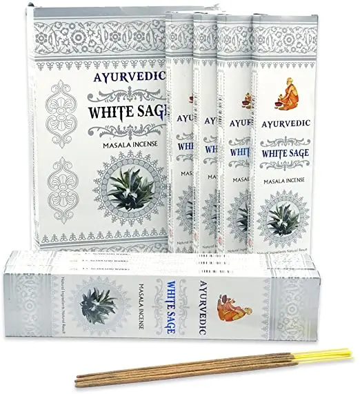 Incenso Indiano Ayurvedic White Sage Caixa