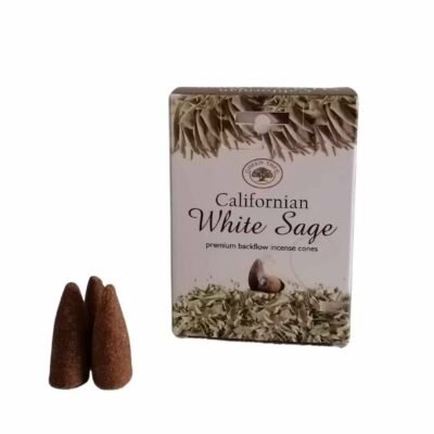 Cones Incenso Cascata Green Tree Salvia Branca
