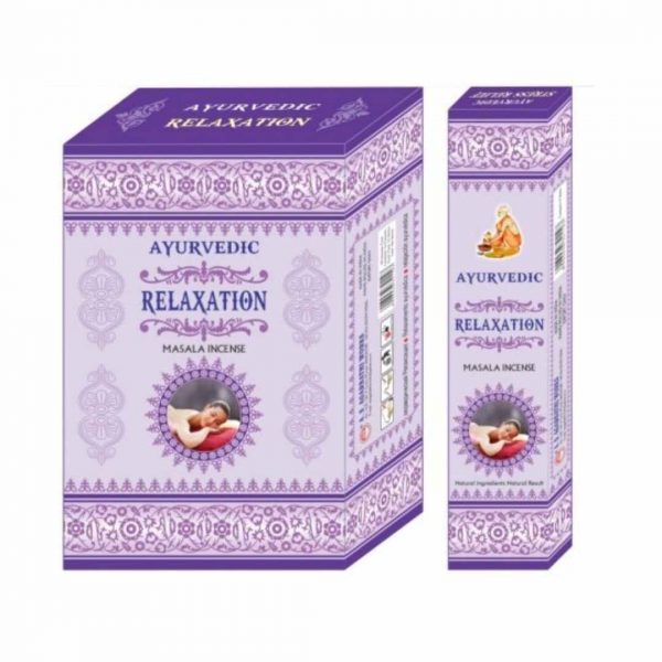 Indische ayurvedische Entspannung Räucherstäbchen Box