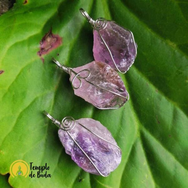 Roh-Amethyst-Anhänger – Bild 2