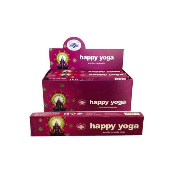 Green Tree Happy Yoga Box Indian Incense