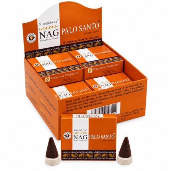Incenso Cone Golden Nag Pau Santo Caixa