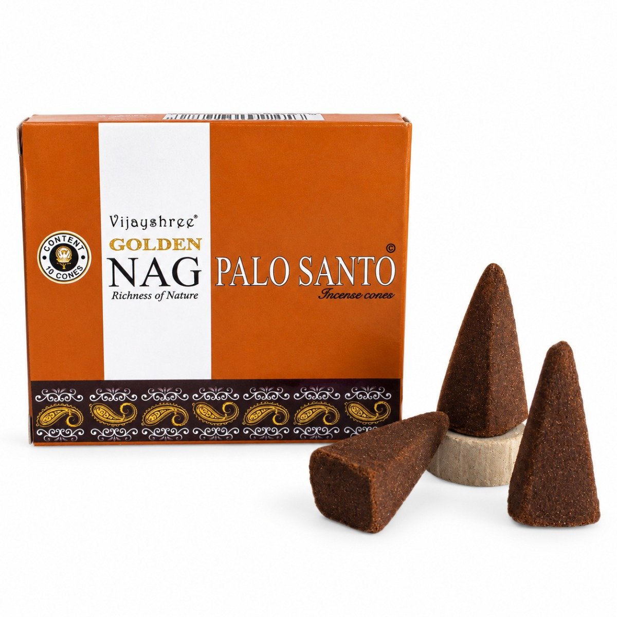 Incenso Cone Golden Nag Pau Santo
