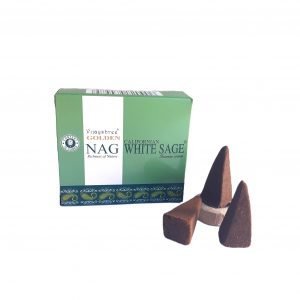 Golden Nag White Sage Californian Indian Cone Incense