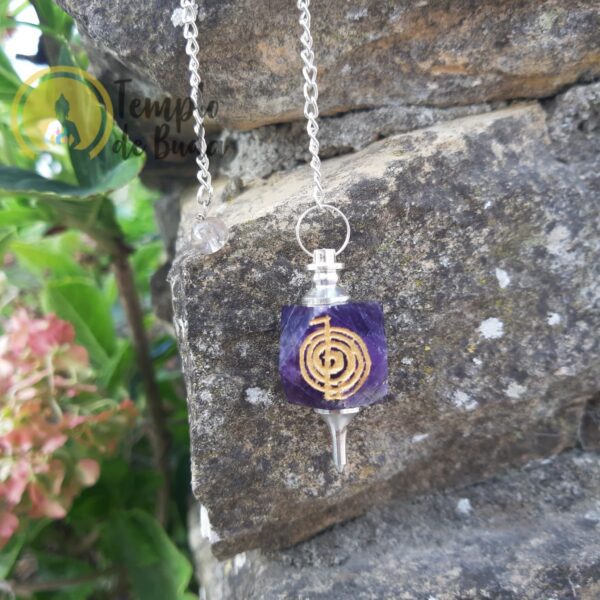 Tiger Eye Pendulum with Pentagram - Image 4