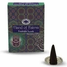 Green Tree Hand of Fatima Indischer Weihrauchkegel