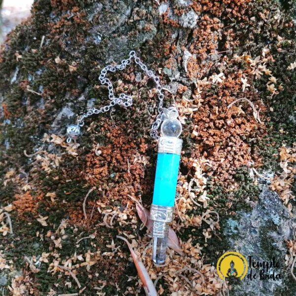Pendulum Stick Atlante Turquenite and White Quartz - Image 2