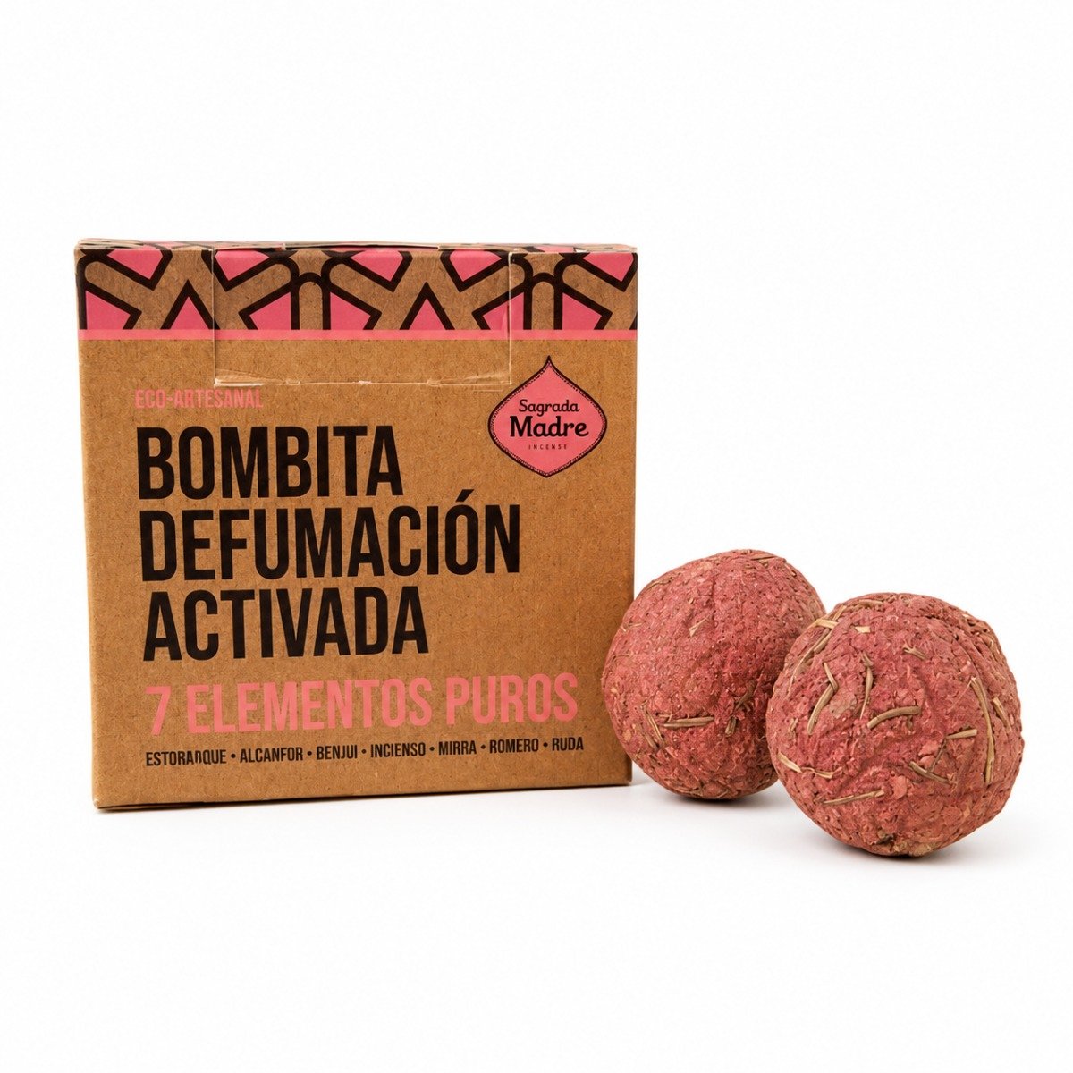 Bombita Defumação Ativada Sagrada Madre 7 Elementos Puros
