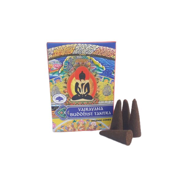 Encens cône d'arbre vert Vajrayana bouddhiste Tantra