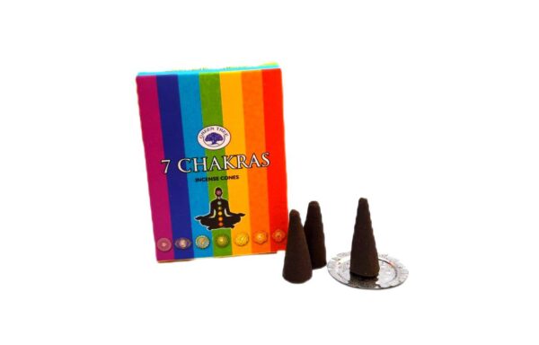 Incenso Cone Indiano Green Tree 7 Chakras