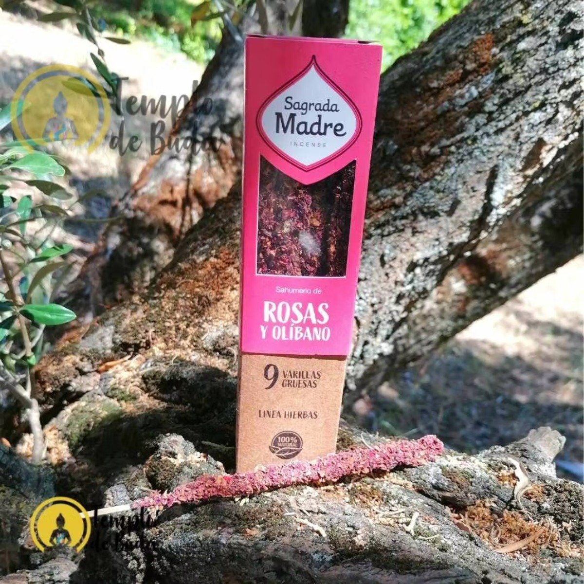 Incenso Sagrada Madre Rosas e Olíbano