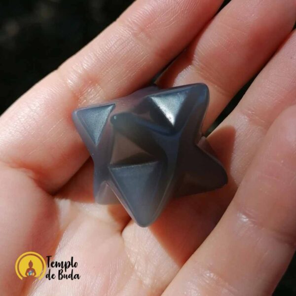 Merkaba Grey Agate 2cm - Image 3