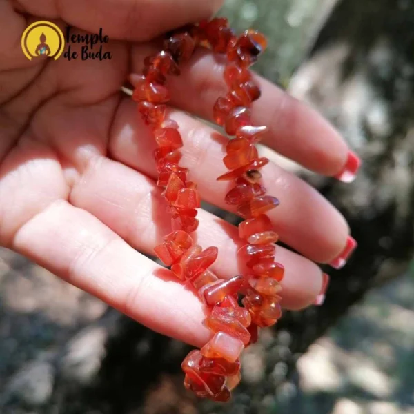 Pulseira de Cornalina Chips