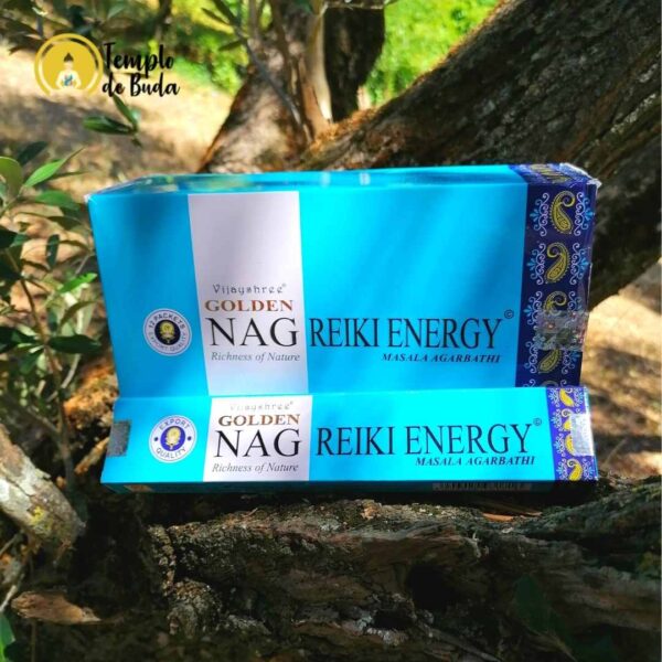 Incenso Indiano Golden Nag Reiki Energy Caixa